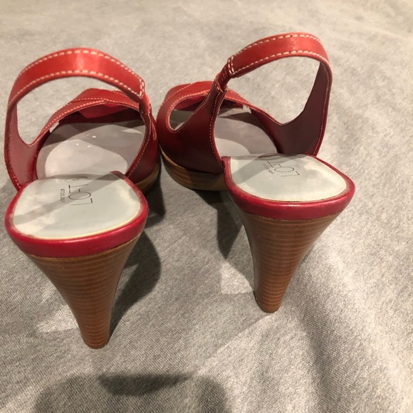 Loft - Red Slingback Red Heels, 8 US - Picture 6 of 6
